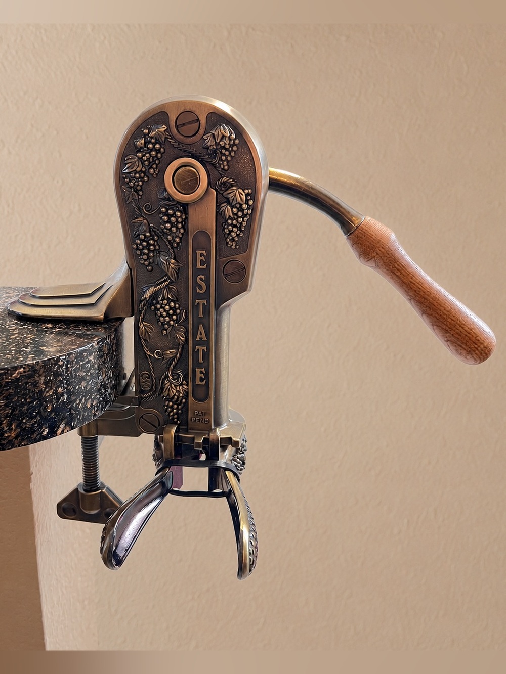 Vintage 1980s Rogar Estate Corkmaster, Antique Bronze Wine Opener, USA Made